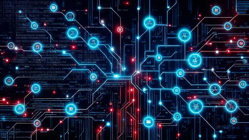 Una interfaz digital futurista