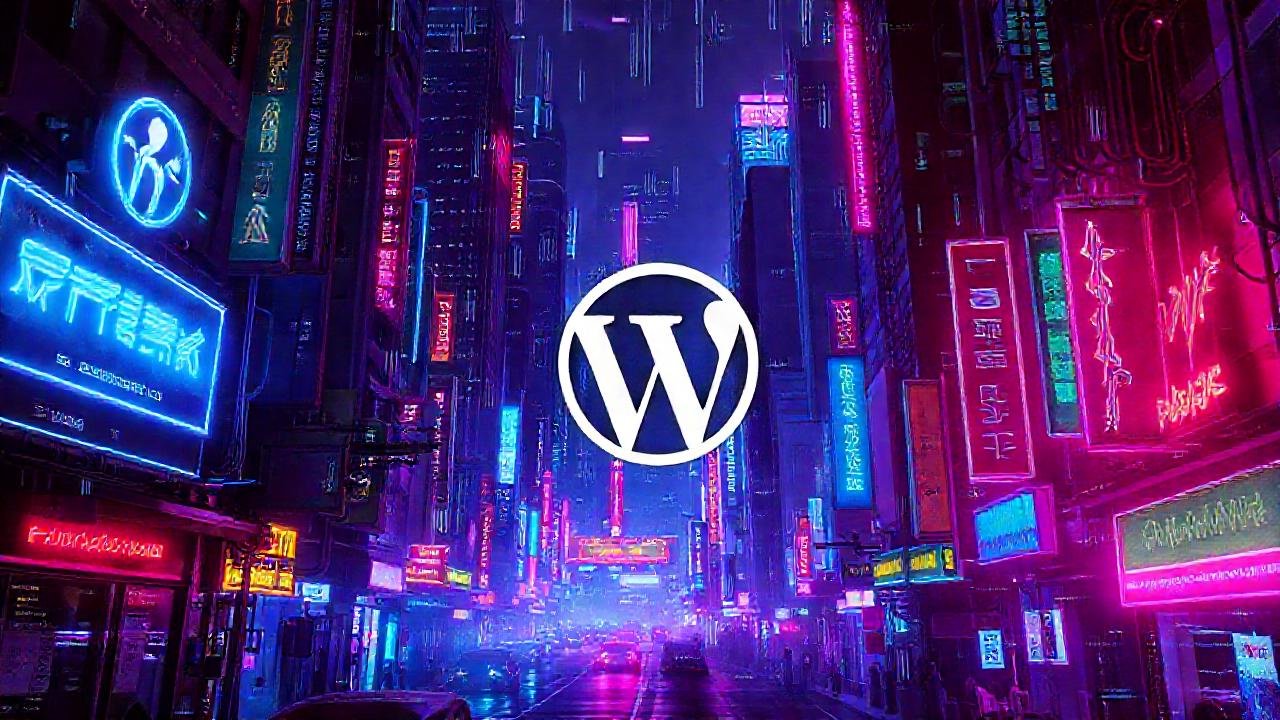 Ciudad cyberpunk digital y vibrante