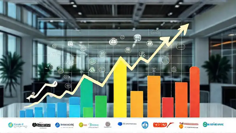 Gráficos empresariales modernos y dinámicos