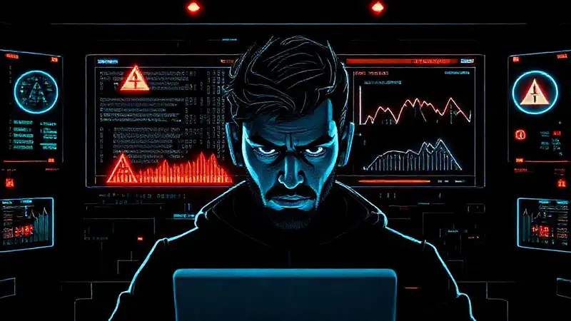 Un programador frustrado enfrenta fallos digitales