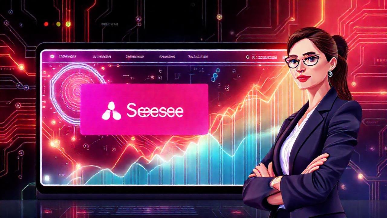 Interfaz digital futurista, innovadora y vibrante