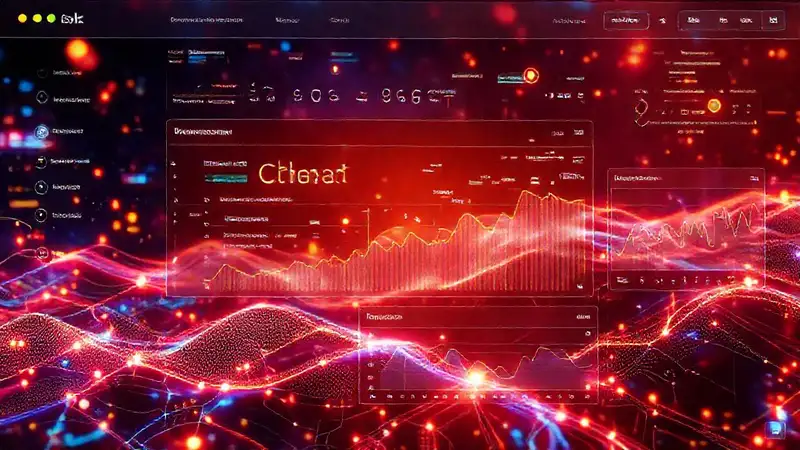 Una interfaz digital visualmente atractiva y dinámica