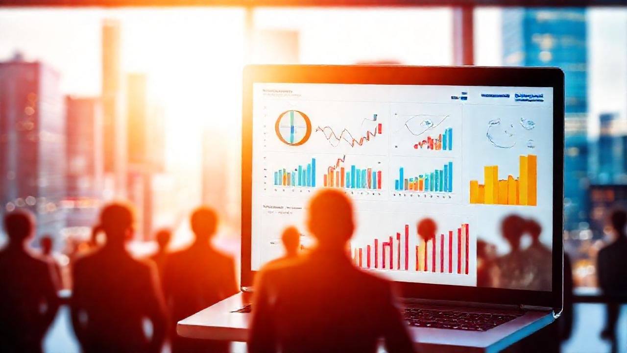 Ciudad moderna, éxito y conexiones digitales