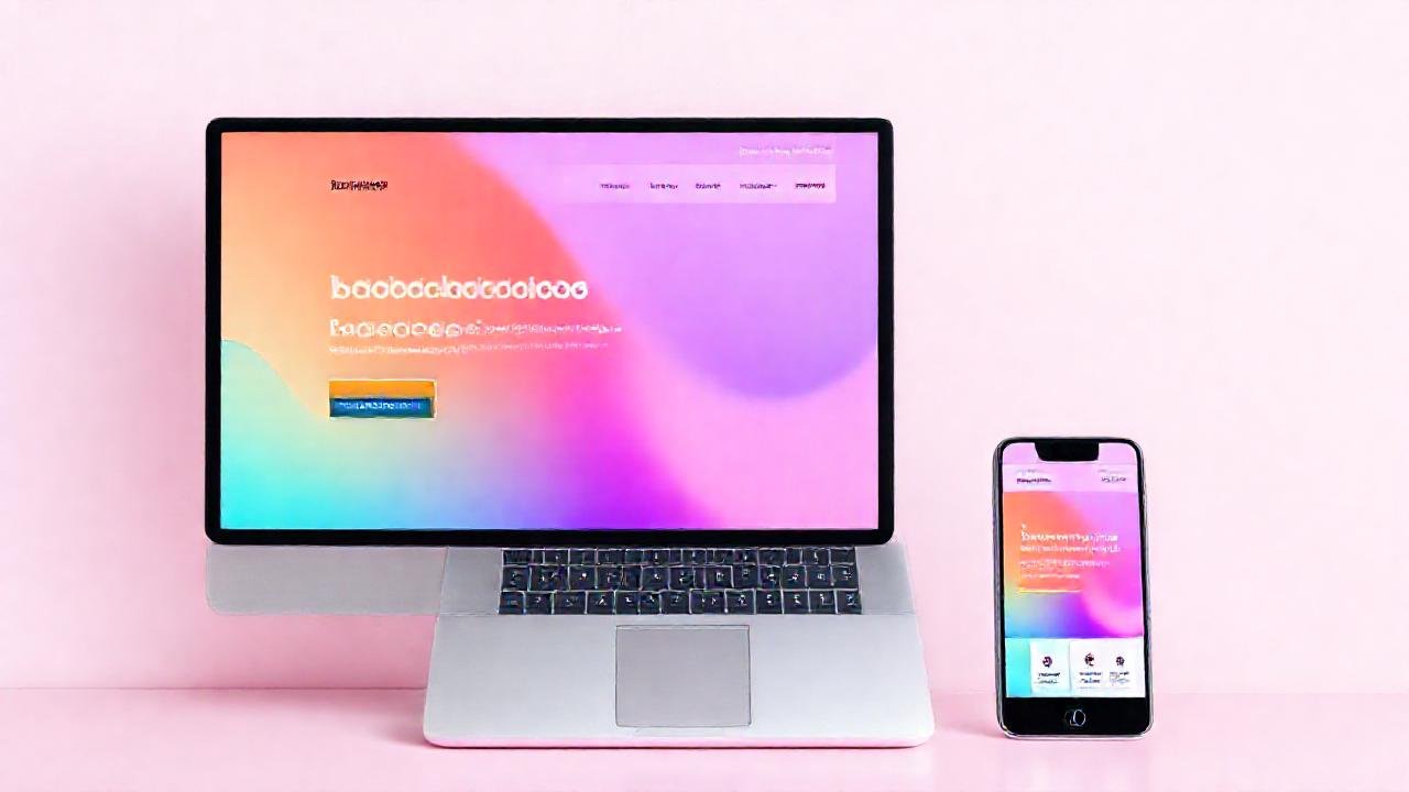 Diseño web minimalista y colorido