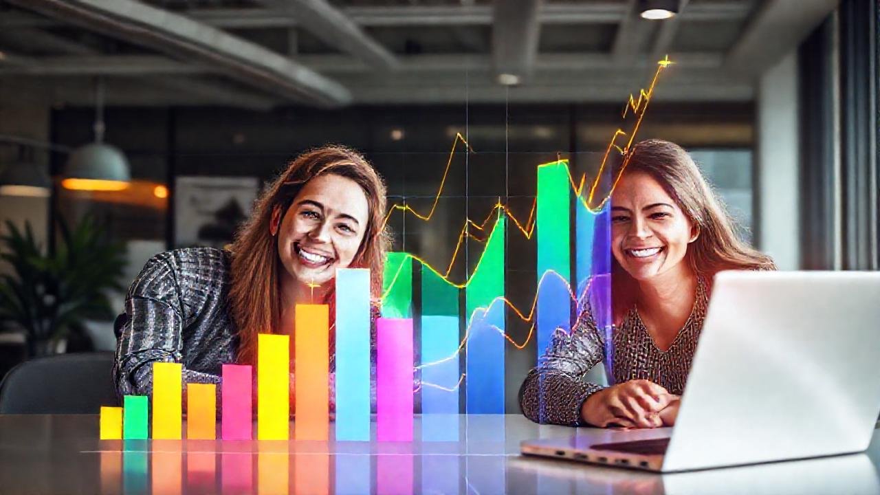 Éxito digital visualmente atractivo y moderno