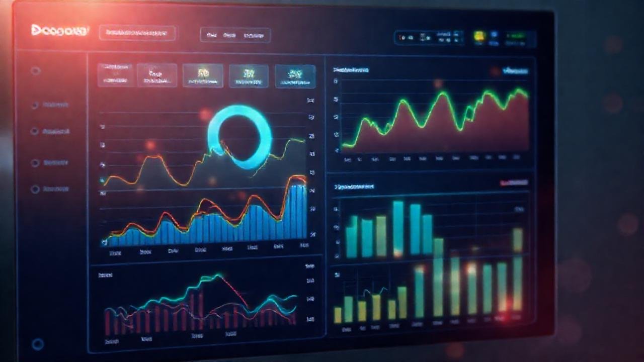 Panel digital muestra flujo de datos